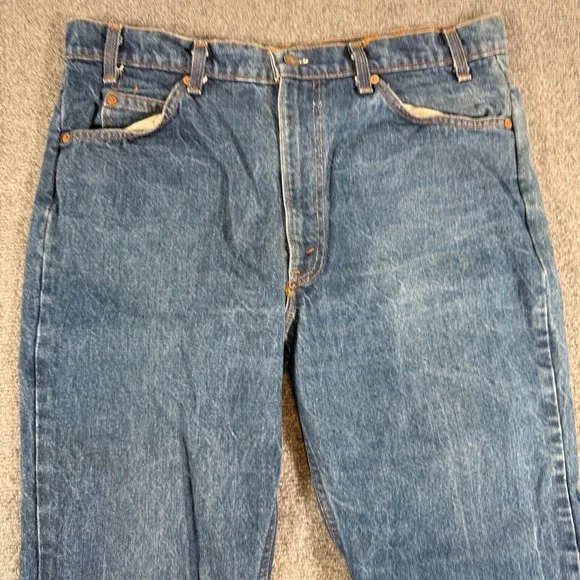 Vintage Levis Orange Tab Bootcut Jeans Mens 38x31 Fits 36x30 80s 20517-0217 USA